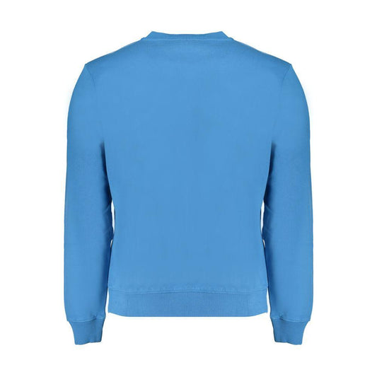 Napapijri Blue Cotton Men Sweater