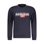 Napapijri Blue Cotton Men Sweater