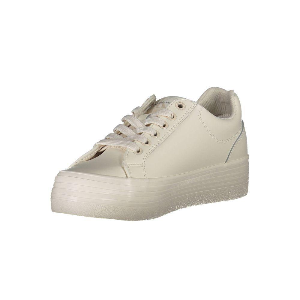 Calvin Klein Bianco Leather Women Sneaker