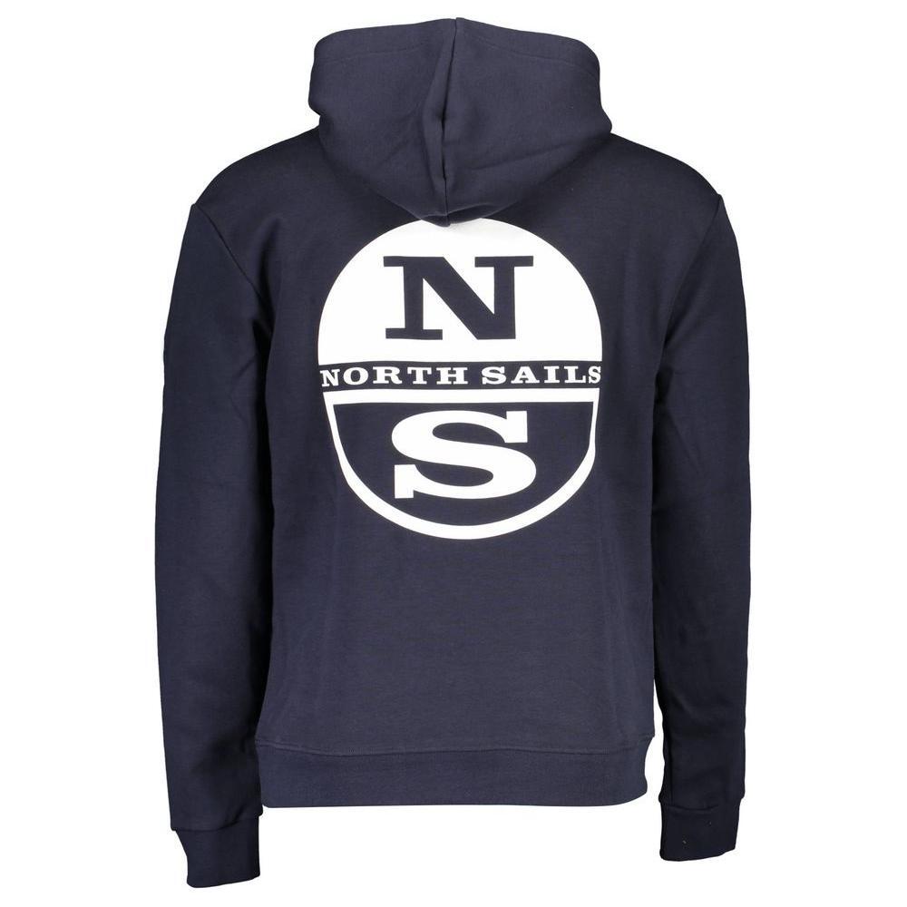 North Sails Blue Cotton Men Sweater