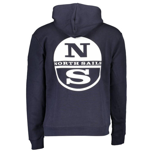 North Sails Blue Cotton Men Sweater