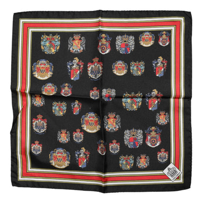 Dolce & Gabbana Multicolor Silk Square Men Foulard Scarf