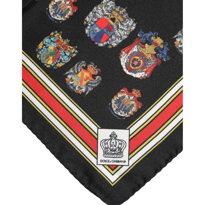 Dolce & Gabbana Multicolor Silk Square Men Foulard Scarf