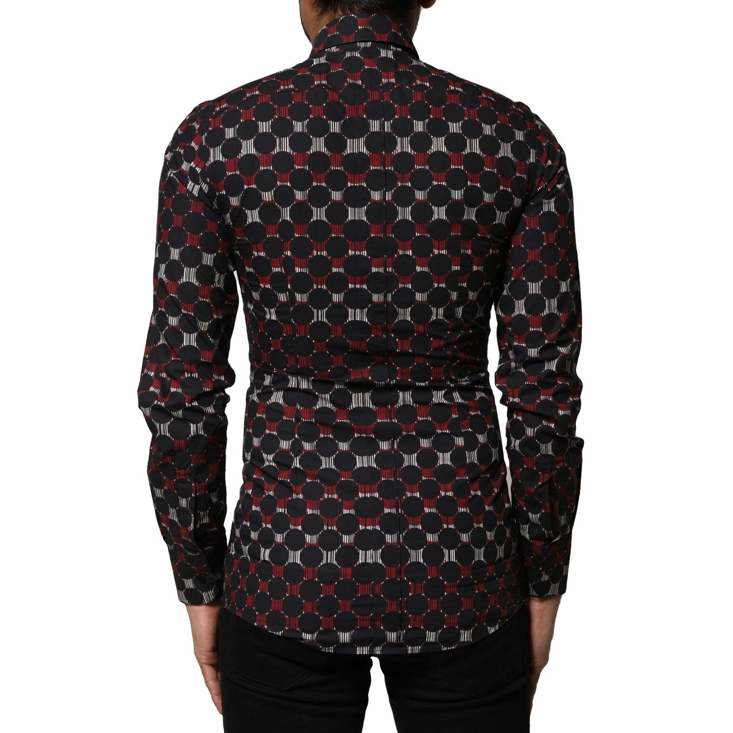 Dolce & Gabbana Multicolor Cotton GOLD Long Sleeves Shirt