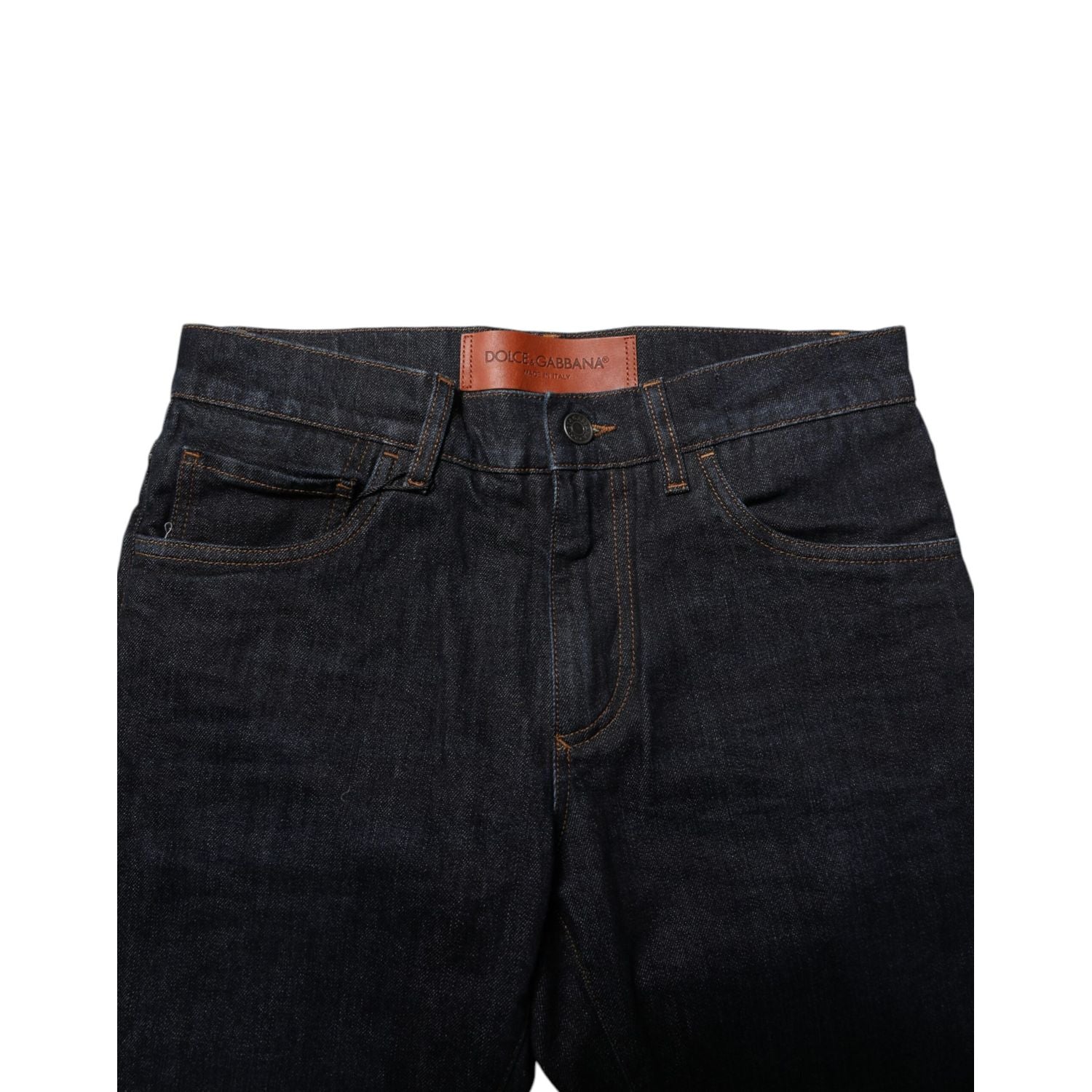 Dolce & Gabbana Black Cotton Skinny Denim Men Jeans