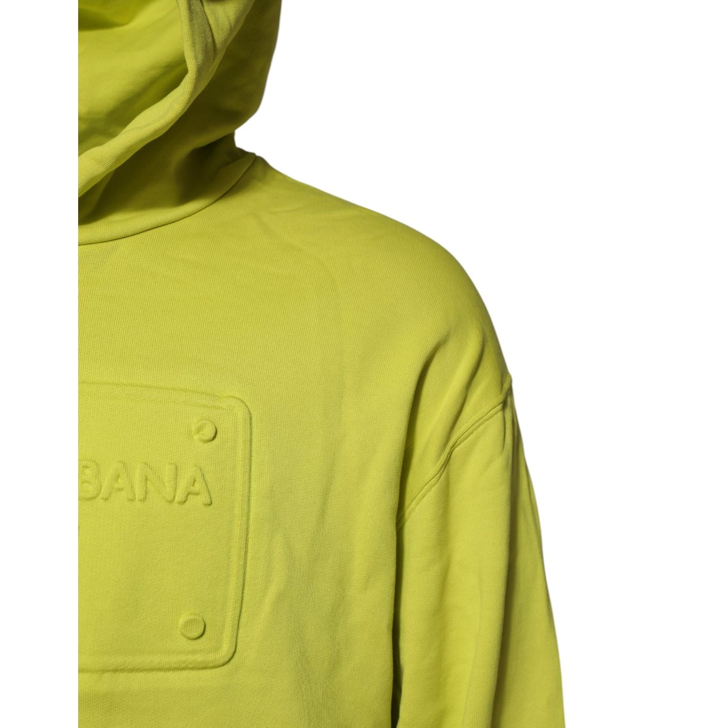 Dolce & Gabbana Green Cotton Hooded Logo Sweatshirt Sweater