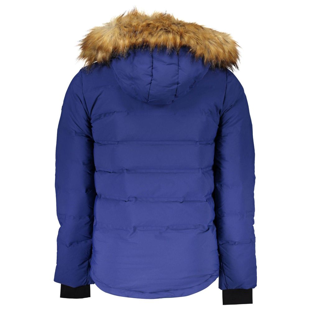 Marciano by Guess Blue Elastane Jackets & Coat