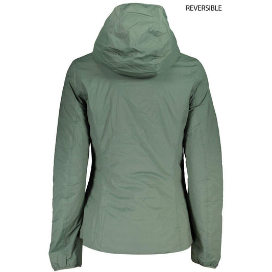 K-WAY Green Spandex Jackets & Coat KW-22220-L