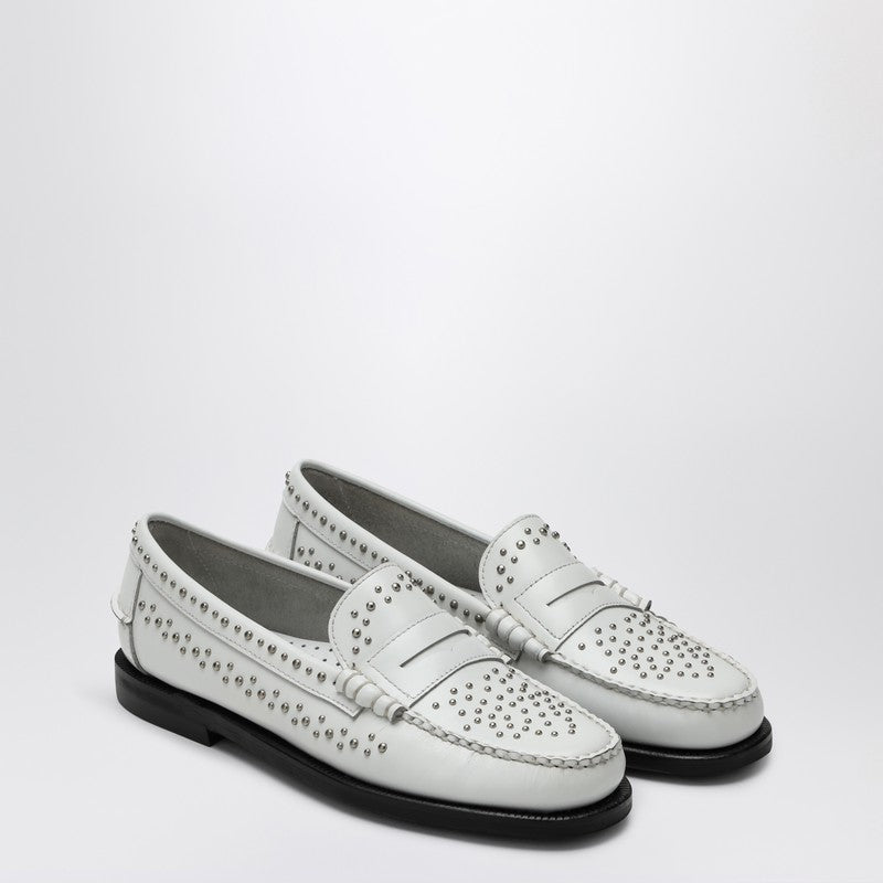 Sebago Classic Dan loafer white with studs 78118KWLE/Q_SEBAG-911_601