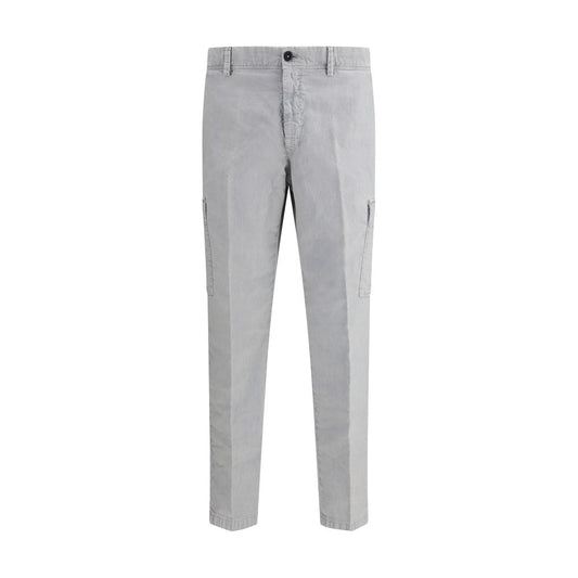 PT Torino Gray Cotton Cargo Pants