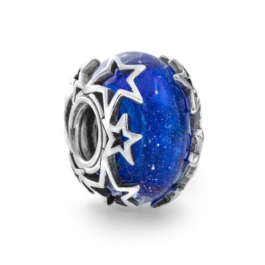 PANDORA Mod. GALAXY BLUE & STAR MURANO CHARM