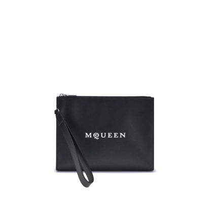 Alexander McQueen Black Calf Leather Bos Taurus Wallet