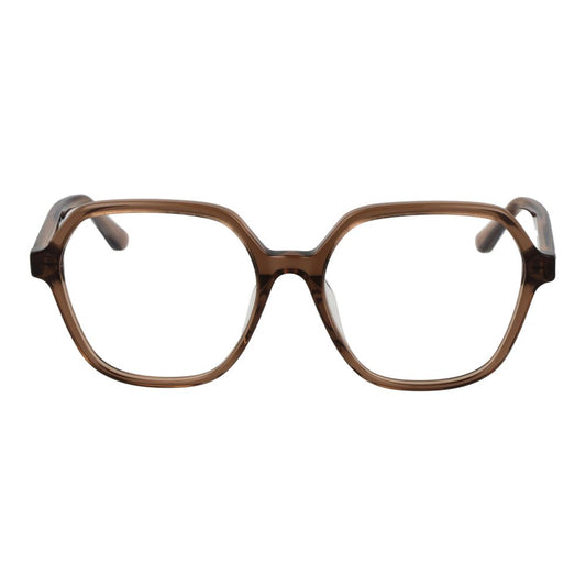 Guess Brown Women Glasses Frame, square full-rim in acetate, lens width 53, bridge 16, temples 140, includes branded case.