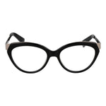 Yohji Yamamoto Black Unisex Glasses Frame, acetate full-rim cat eye design, demo lenses, size 53-17-140.