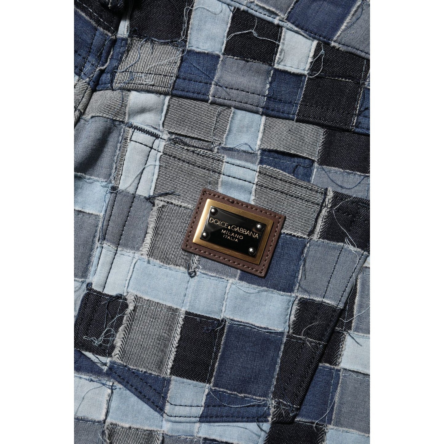 Dolce & Gabbana Multicolor Patchwork Skinny Denim Jeans