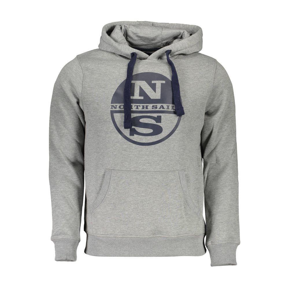 North Sails Gray Cotton Men Sweater