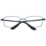 BMW Black Men Glasses Frame with titanium full-rim design, demo lenses, and rectangle style. Includes branded case.