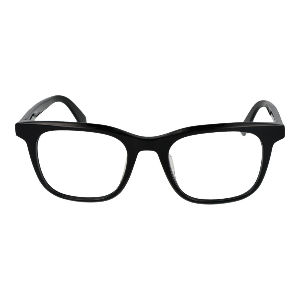 Guess Black Men Glasses Frame, acetate full-rim rectangle with demo lenses, 50-20-145 size, includes branded case.