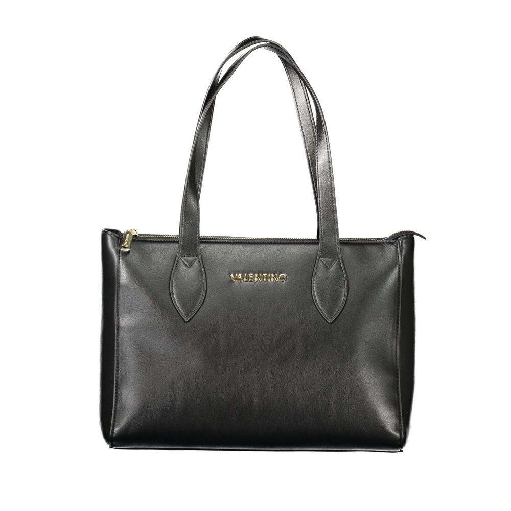 Front view with bag zipped and handles upright.