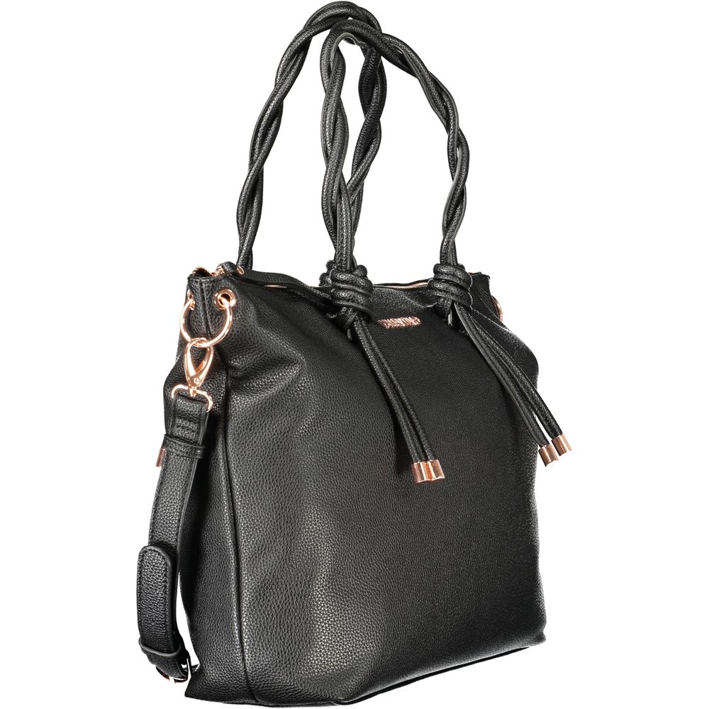 Front view with bag zipped and handles upright.