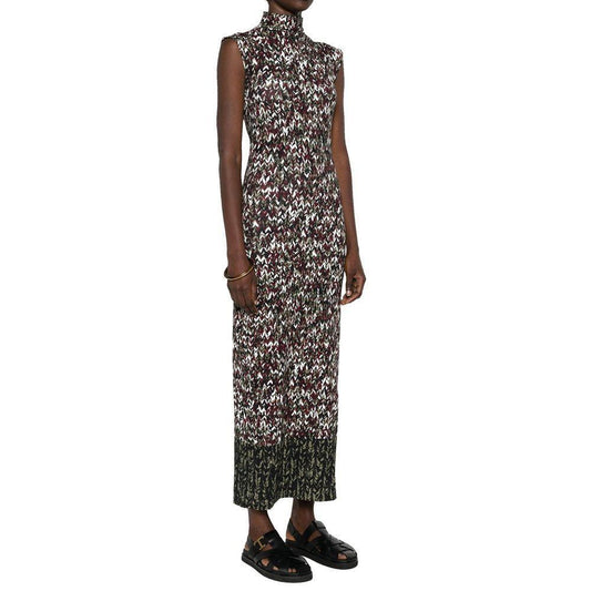 Loewe Knit-Print Long Dress LO-8735509643476-M