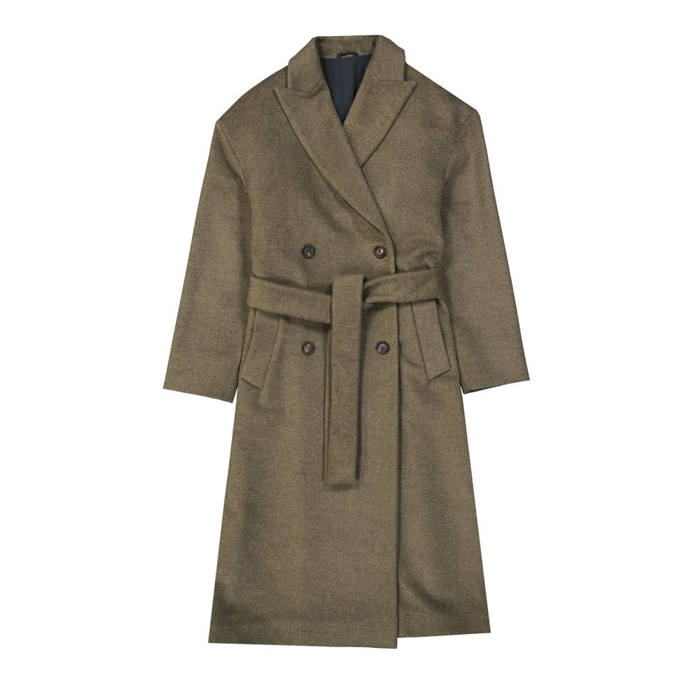Brunello Cucinelli Green Wool Coat