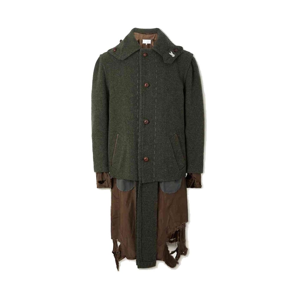 Maison Margiela Green Polyamide Coat