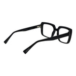 Guess Black Unisex Glasses Frame in full-rim rectangle style with plastic material, shown with temples and branded detail.