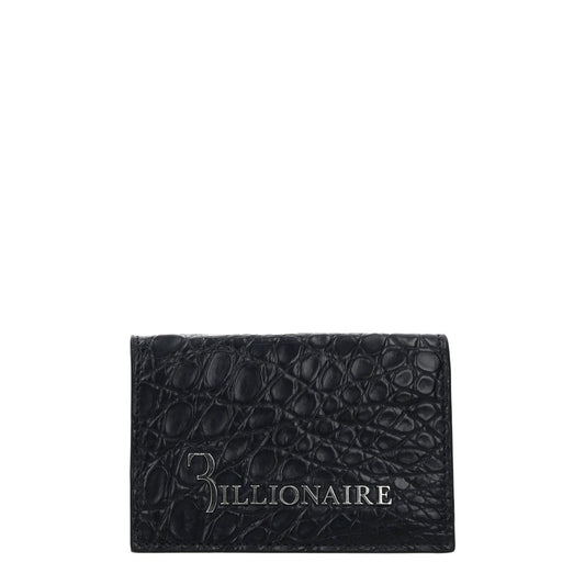 Billionaire Italian Couture Blue Crocodile Cardholder