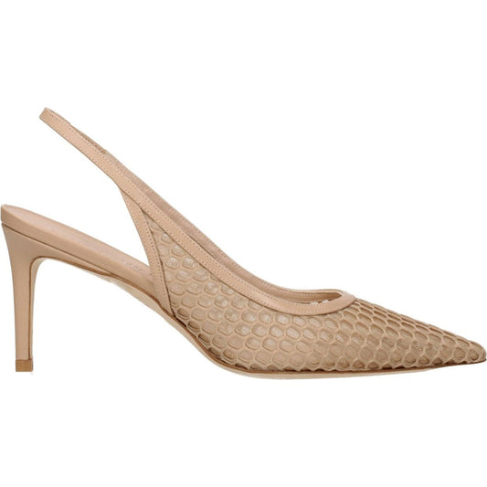 Stuart Weitzman Beige Leather High Heel Pumps ST-8547313746185-EU37/US7