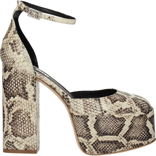 Paris Texas Beige Leather Platforms PA-8547327279369-EU36/US6