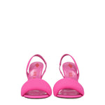 The Attico Pink Fabric Stiletto Heels Sandals