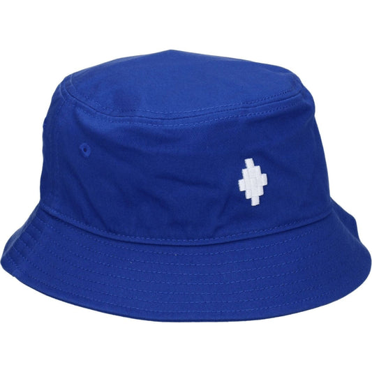 Marcelo Burlon Blue Cotton Bucket Hats