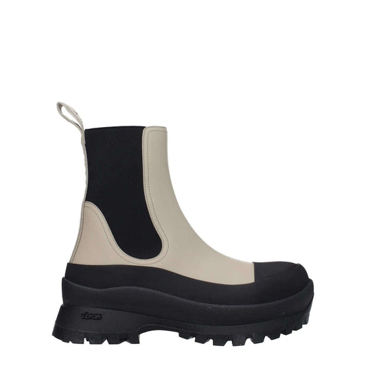 Stella McCartney Black Leather Ankle Boots