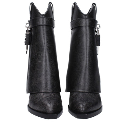 Givenchy Black Leather Ankle Boots