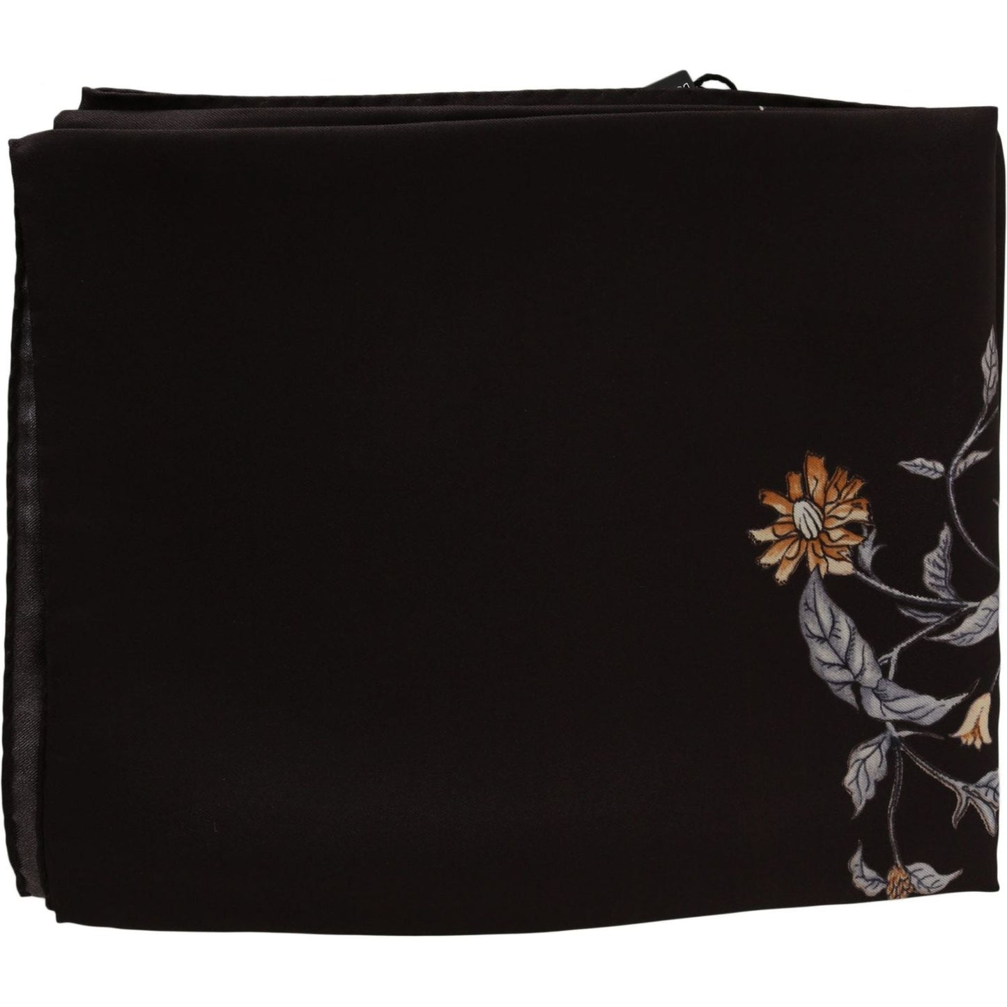 Dolce & Gabbana Brown 100% Silk Bird Print Wrap 80cm X 95cm RRP Scarf Silk Wrap Shawls
