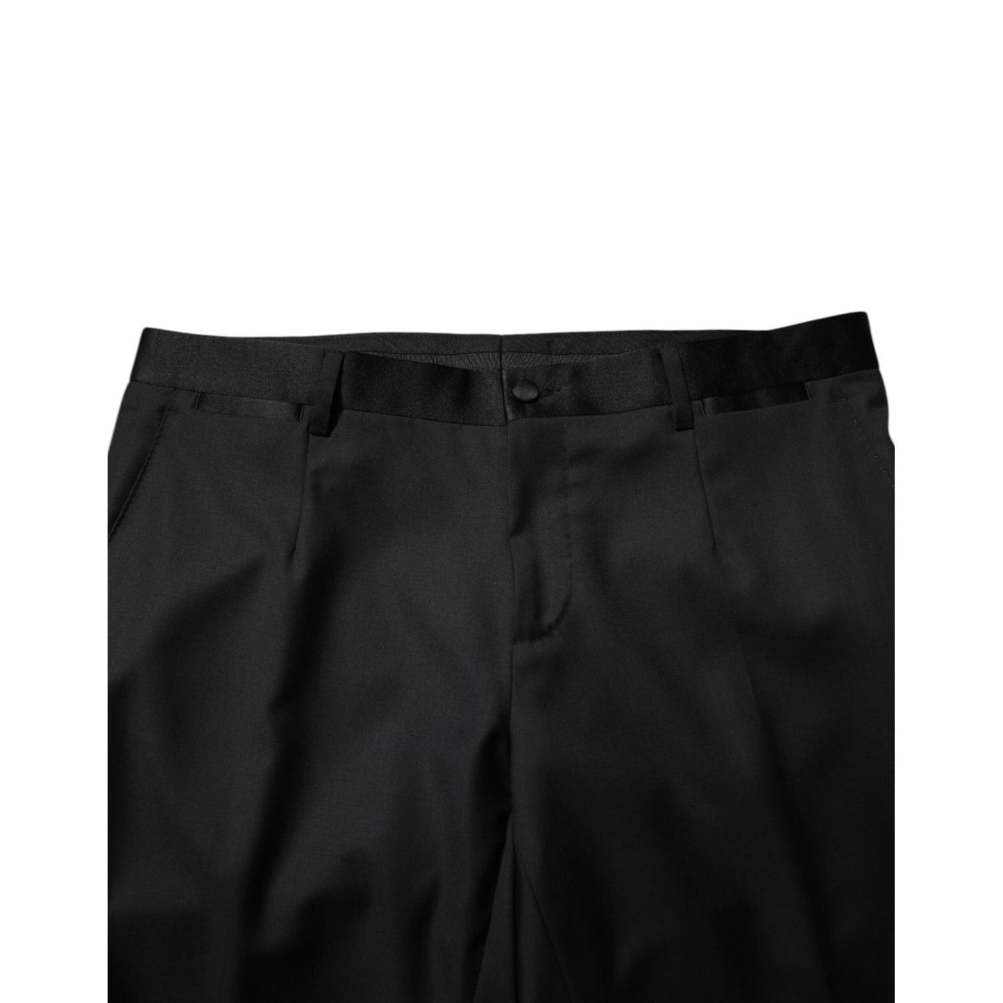 Dolce & Gabbana Black Wool Men Single Breasted 2 Piece Suit