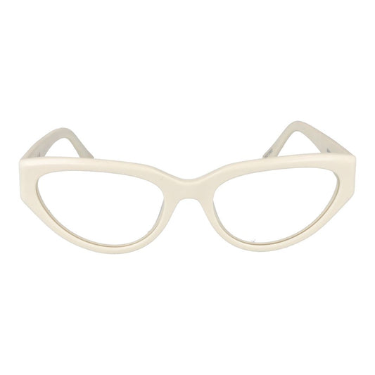 Guess White Women Glasses Frame, full-rim acetate cat eye style with demo lenses, size 53-18-145, includes branded case.