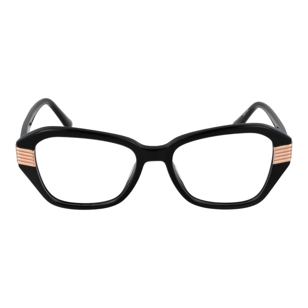 Marciano by Guess Black Women Glasses Frame, full-rim acetate cat eye design with demo lenses, black color, includes branded case.