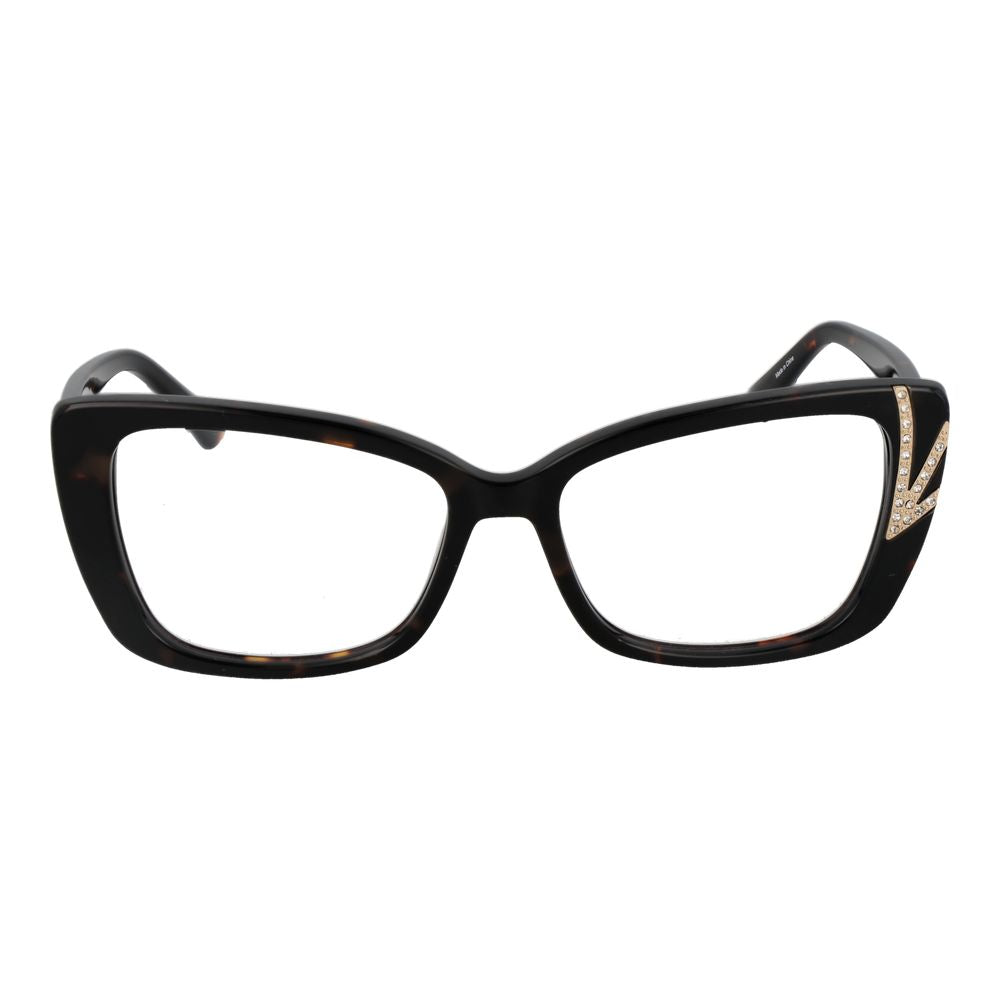 Marciano by Guess Black Women Glasses Frame in acetate, full-rim cat eye style with branded case.