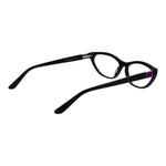 Guess Black Women Glasses Frame in cat eye style, full-rim acetate with spring hinge, includes branded case, size 54-14-145.