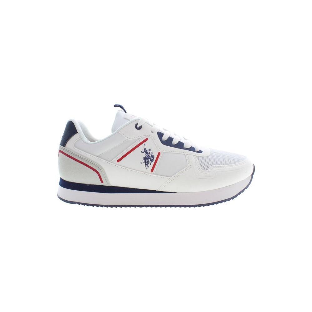 U.S. POLO ASSN. White Polyester Men Sneaker US-36948-EU44/US11