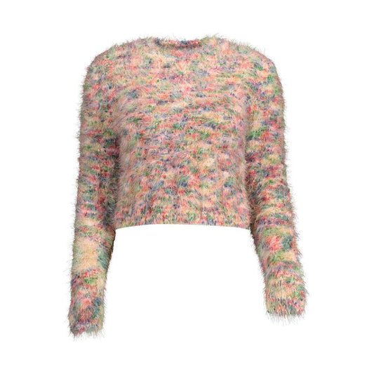 Desigual Pink Cotton Sweater DE-15021-XL