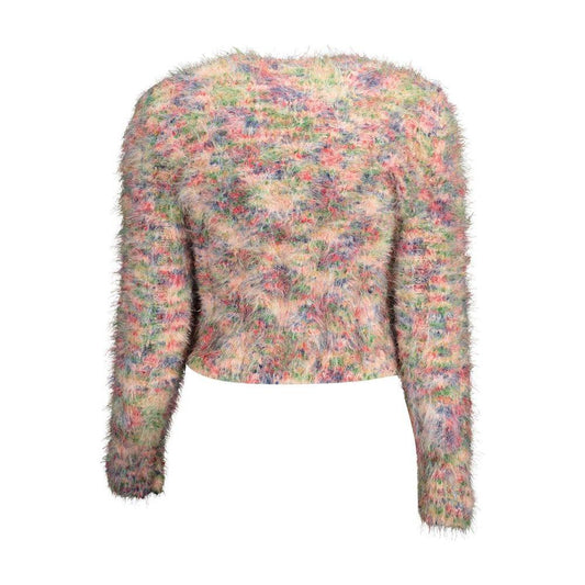 Desigual Pink Cotton Sweater DE-15021-XL