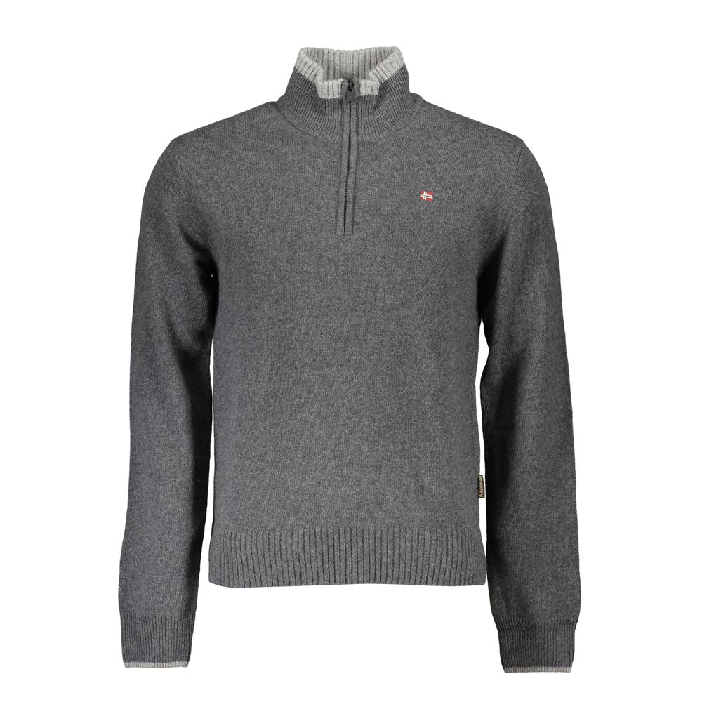 Napapijri Grigio Tessuto Men Sweater