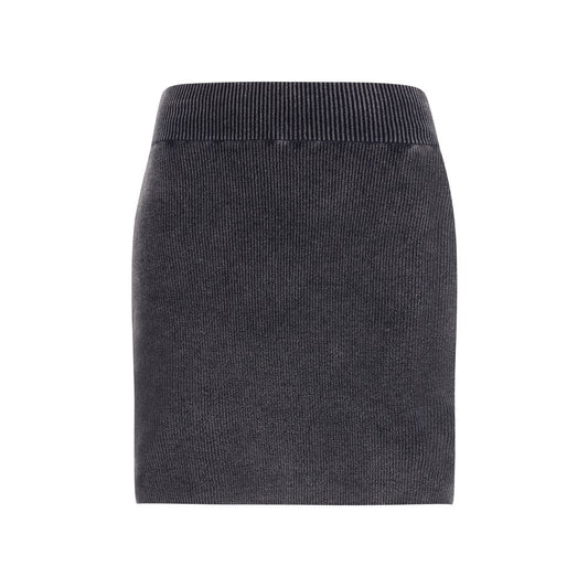 Alexander Wang Gray Cotton Mini Skirt