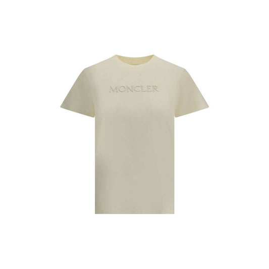 Moncler Cream Cotton T-Shirt