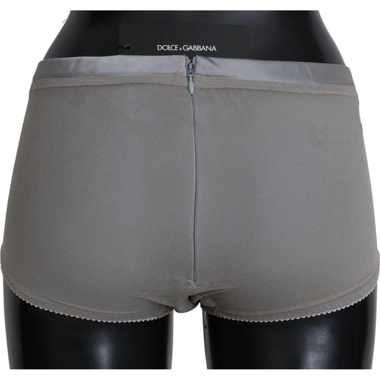 Dolce & Gabbana Underwear Silver With Net Silk Bottoms BIK257-4