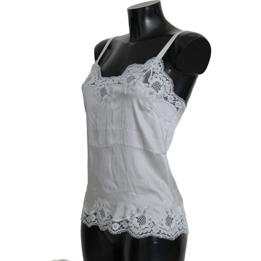 Dolce & Gabbana Green Silk Lace Dress Chemisole Lingerie BIK246-XS