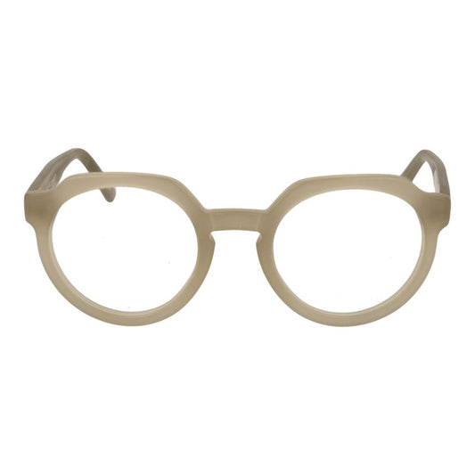 Andy Wolf Gray Unisex Glasses Frame, full-rim acetate design with demo lenses, stylish panto shape for all genders.